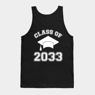 Vintage Class Of 2033 Kindergarten Grow With Me Girls Gift Tank Top